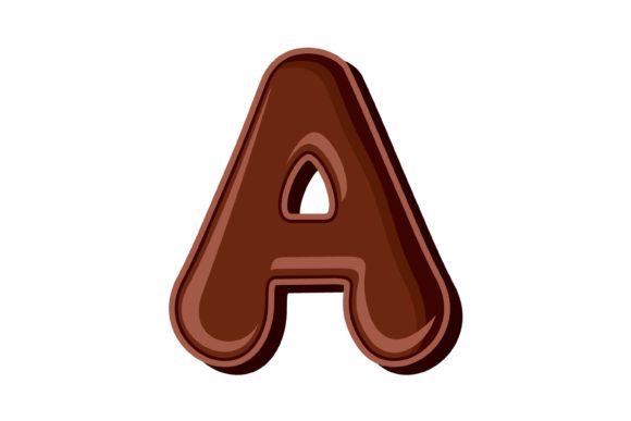 Chocolate Letter A EPS File – Perfect for Designers and Handmade Creators