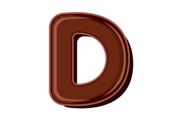 Chocolate Letter D