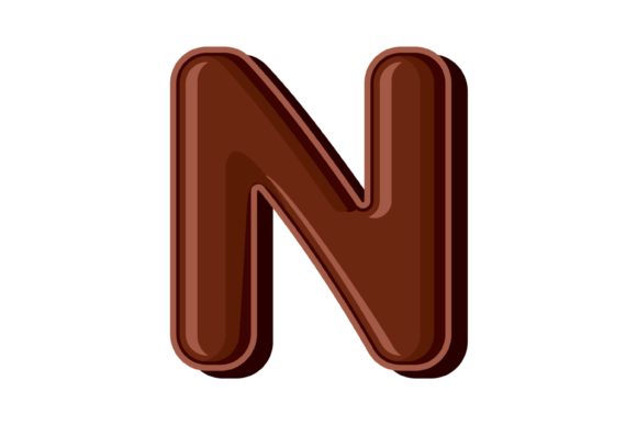 Chocolate Letter N