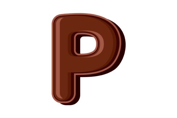 Chocolate Letter P