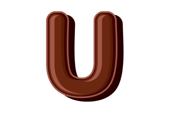 Chocolate Letter U