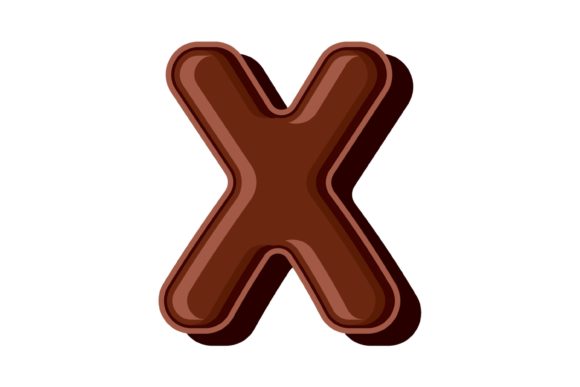 Chocolate Letter X