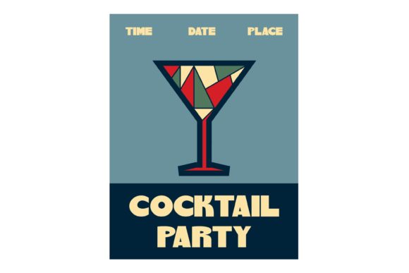Cocktail Retro Poster Design