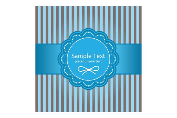 Retro Greeting Card Template Design