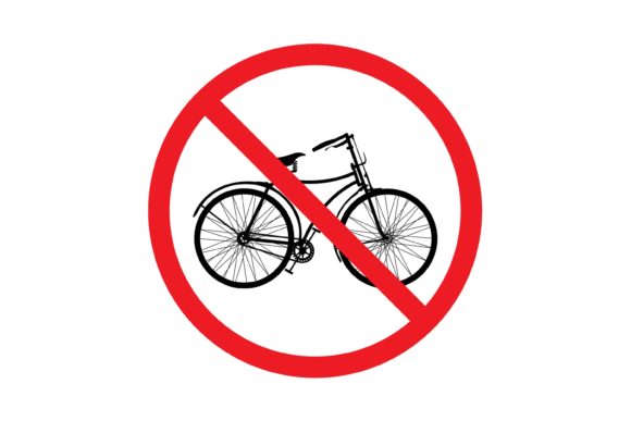 Sign No Bicycle